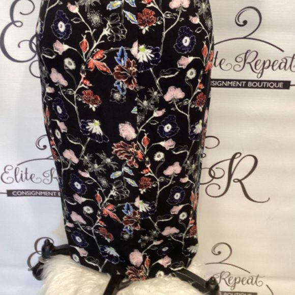 NWT A.L.C. Sz 6 Belted Floral Pencill Skirt - Picture 2 of 5